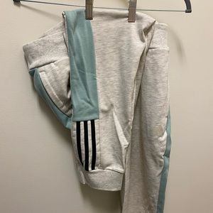 COPY - Heather off white Adidas Sweatpants